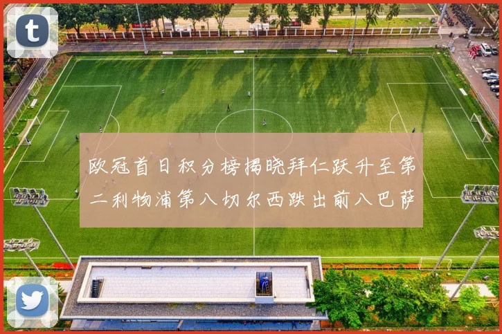 欧冠首日积分榜揭晓拜仁跃升至第二利物浦第八切尔西跌出前八巴萨暂列第十四